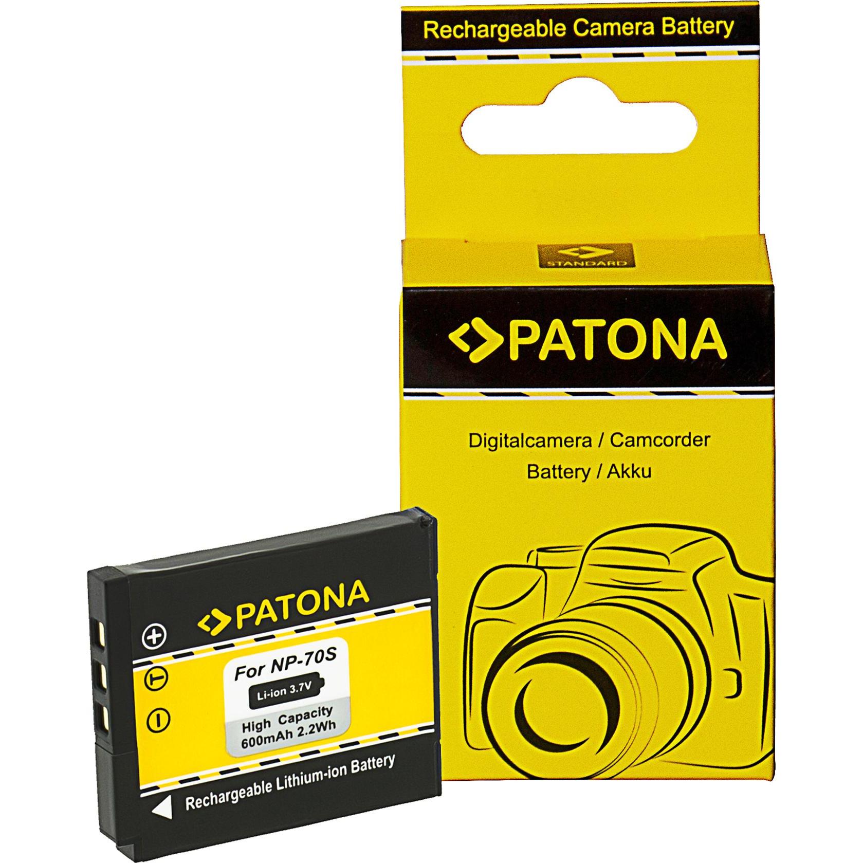 Patona Batterie Di Ricambio Accu (Batteria Della Fotocamera), Alimentatore Fotocamera, Nero