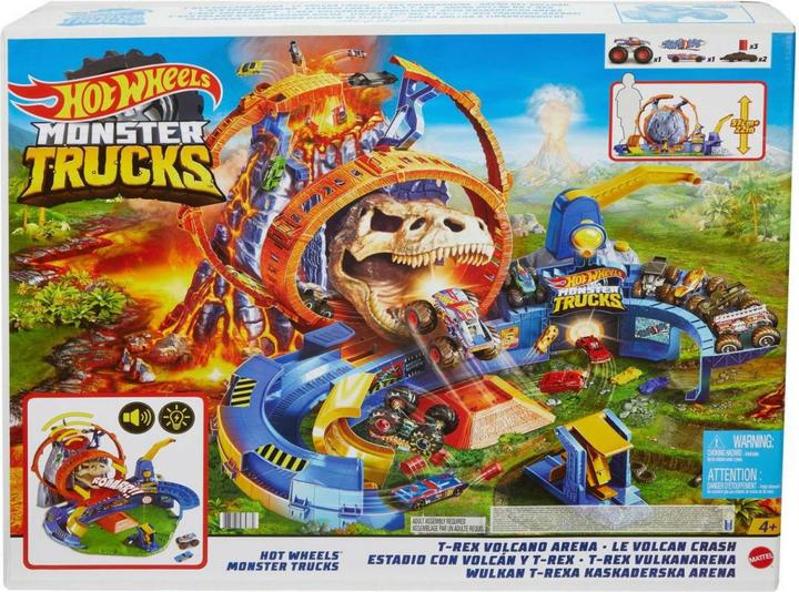 Produktbild Hot Wheels Monster Trucks Vulkan Arena Spielset