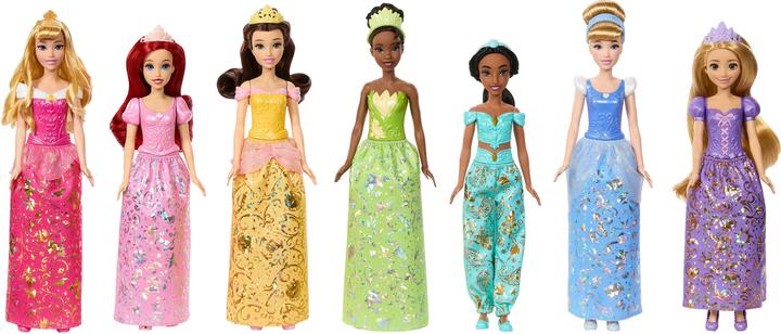 Actual product image Mattel Disney Princess Fashion Doll 7-Pack with Accessories, Story Sparkle Princess, Inspired by Movies