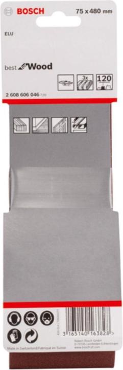 Produktbild Bosch Professional Zubehör PRO X440 Schleifband, 75 x 480 mm, G120 (120)