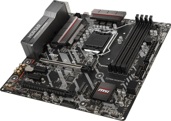Actual product image MSI Z370M Mortar (LGA 1151, Intel Z370, mATX)