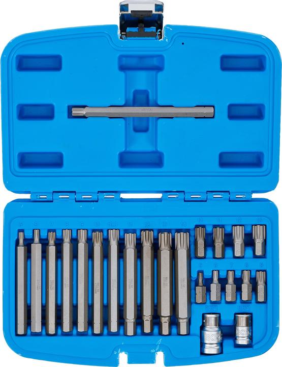 Actual product image BGS Bit Set 10 mm (3/8") hex Drive Spline (for Ribe) 22 pcs. (100 mm., 30 mm)