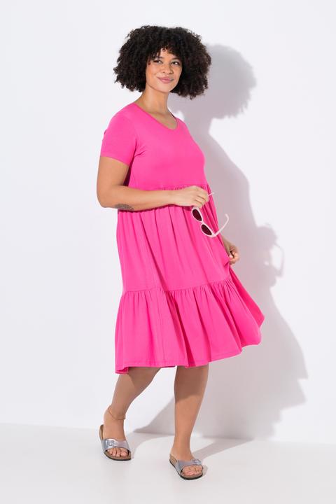 Image du produit Angel of Style Jerseykleid, V-Ausschnitt, Volants (46)