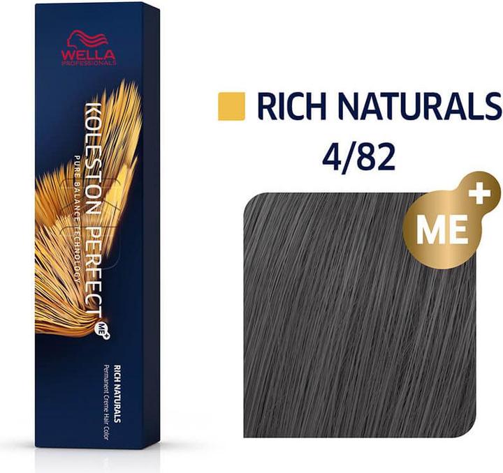 Produktbild Wella Koleston Rich Naturals 4/82 mittelbraun perl-matt 60 (4, 82)