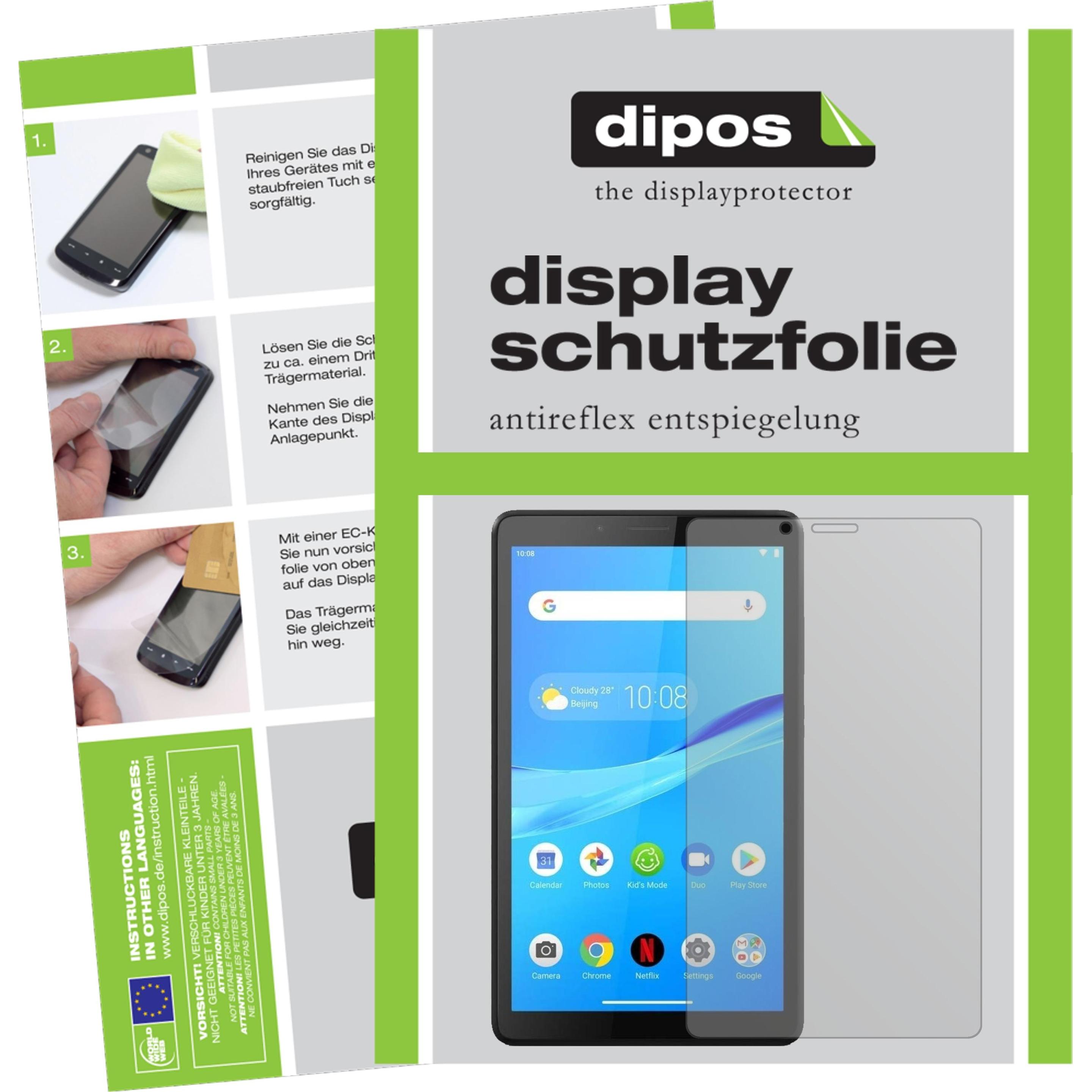 Dipos Displayschutzfolie Antireflex (1 Stück, Lenovo Tab M7), Tablet Schutzfolie