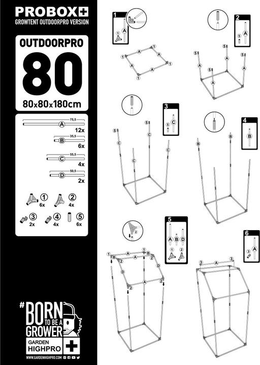 Actual product image Garden HighPro Garden High Pro Box Outdoorpro 80