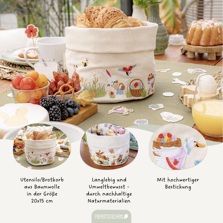 Actual product image Papierdrachen Brotkorb – Osterhasenwelt