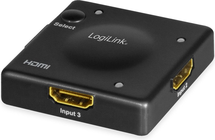 Actual product image LogiLink Switch HDMI port, 1080p/60Hz, Mini, HDCP, CEC