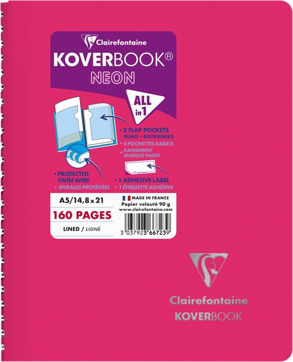 Produktbild Clairefontaine Koverbook (A5, Liniert, Kein Einband)