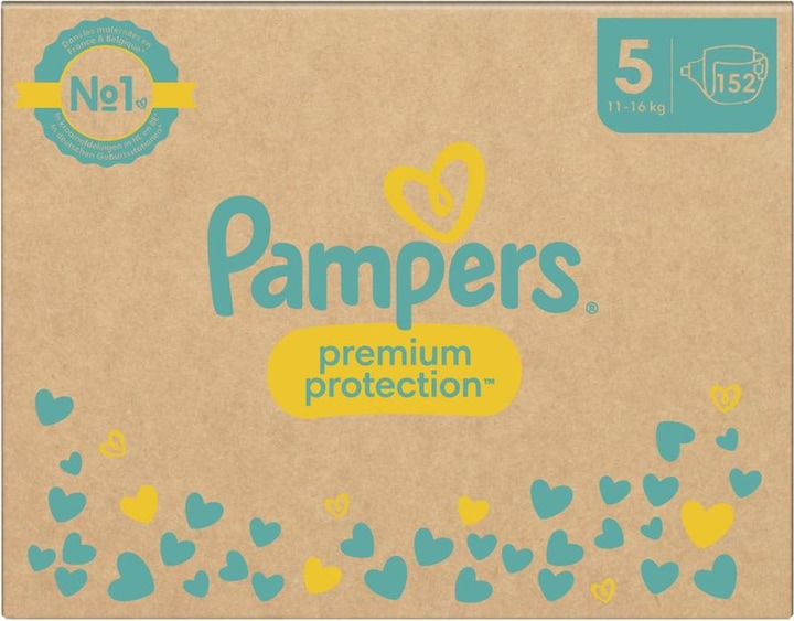 Produktbild Pampers Premium Protection (Gr. 5, Monatsbox, 152 Stück)