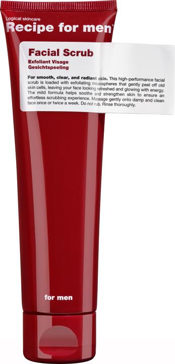 Actual product image Recipe for men Face scrub (Cleansing scrub, 100 ml)