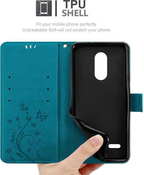 Produktbild Cadorabo Flower Book Cover (LG K8 2017)