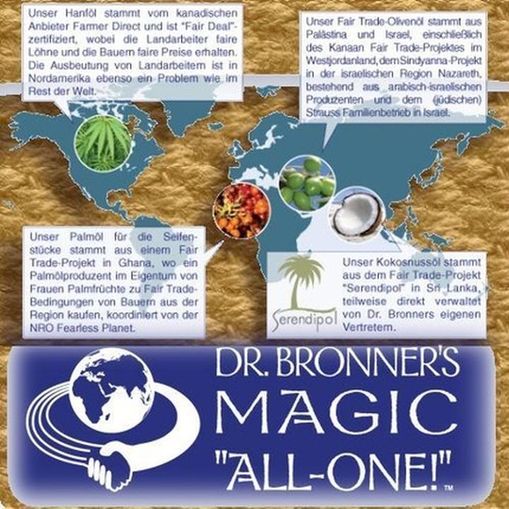 Actual product image Dr. Bronner's 18-IN-1 Almond (Liquid soap, 945 ml)