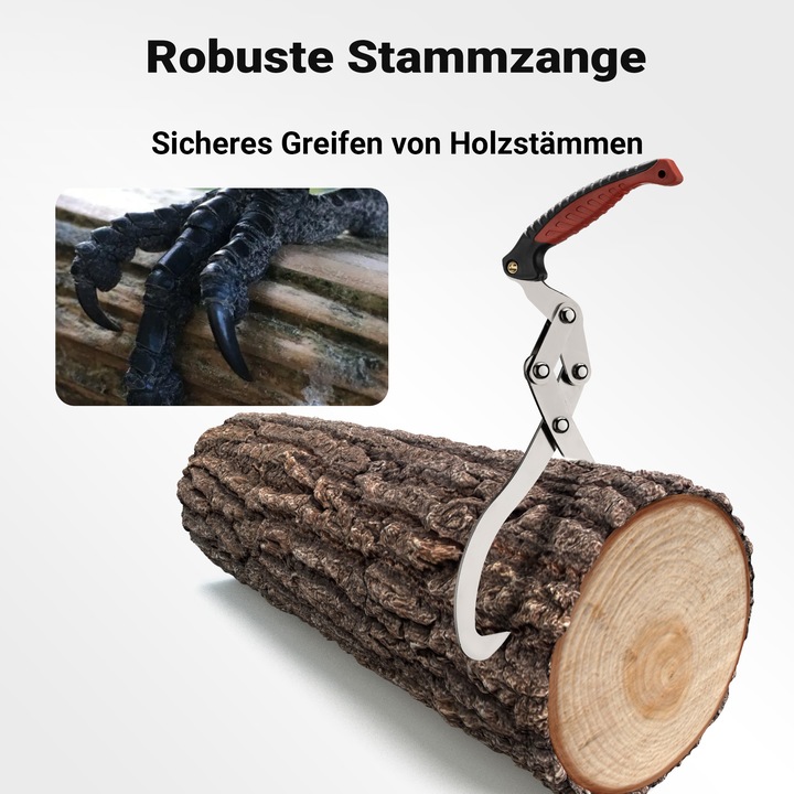 Produktbild Wiltec Handpackzange Ø30cm Holzzange 44cm Packzange Stahl Holzgreifer Forstzange (440 mm)