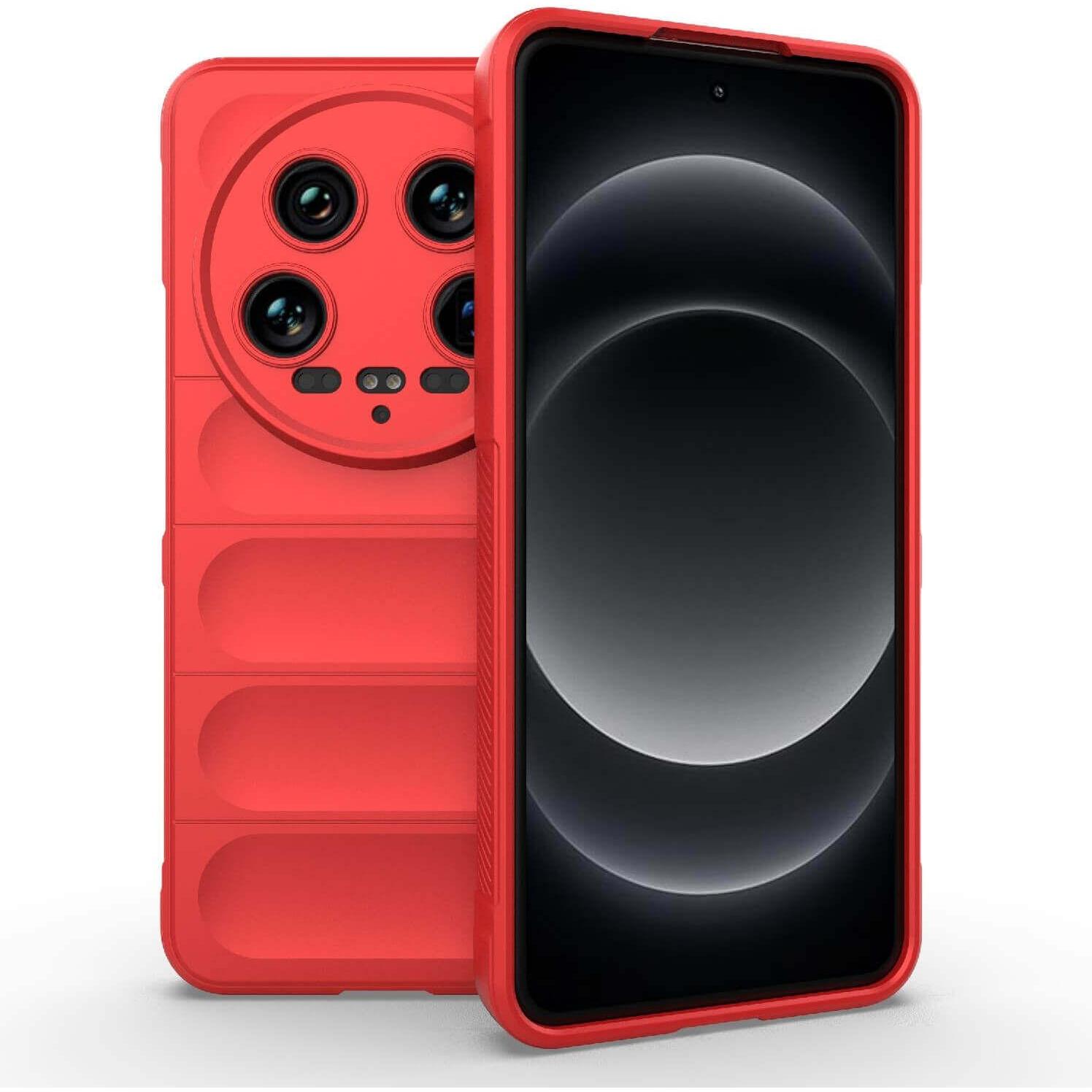 Cover-Discount Xiaomi 14 Ultra - Rugged Protective Cover (Xiaomi 14 Ultra), Smartphone Hülle, Rot