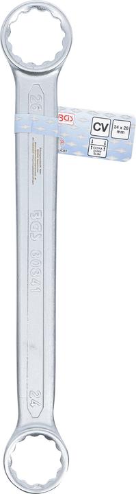 Image du produit BGS Clé polygonales double embouts extra plate 24 x 26 mm (24 mm, 26 mm)