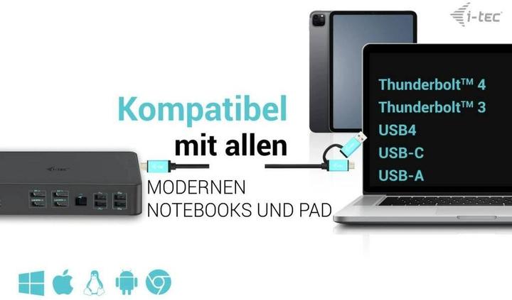 Actual product image i-tec Cadual4kdockpd2 (Thunderbolt, USB-C, 13 ports)