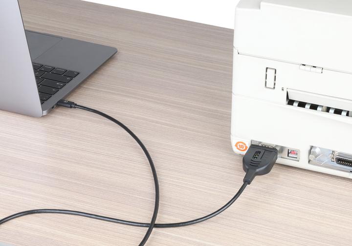 Produktbild Manhattan USB-C auf Seriell DB9 / RS232 Adapterkabel, 1 m (1 m)