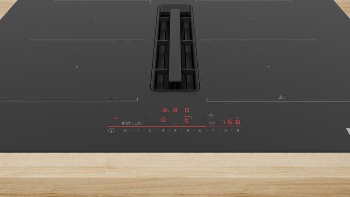 Actual product image Bosch Hausgeräte Series 6, hob with extractor hood (induction), 70 cm, frameless surface-mounted, PVQ711H26E