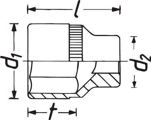 Image du produit HAZET Douille ∙ 12 pans 880Z-20 ∙ Carré creux 10 mm (3/8 pouce) ∙ Profil Traction à 12 pans extérie… (20 mm)