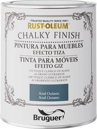 Bruguer Chalky Finish Ocean Blue Furniture Paint (750 ml)