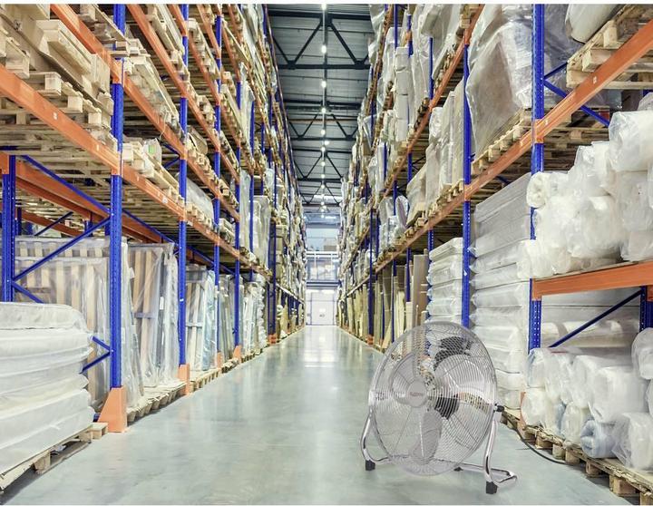 Produktbild Sygonix Bodenventilator 70 W (Ø x H) 505 mm x 480 mm Chrome