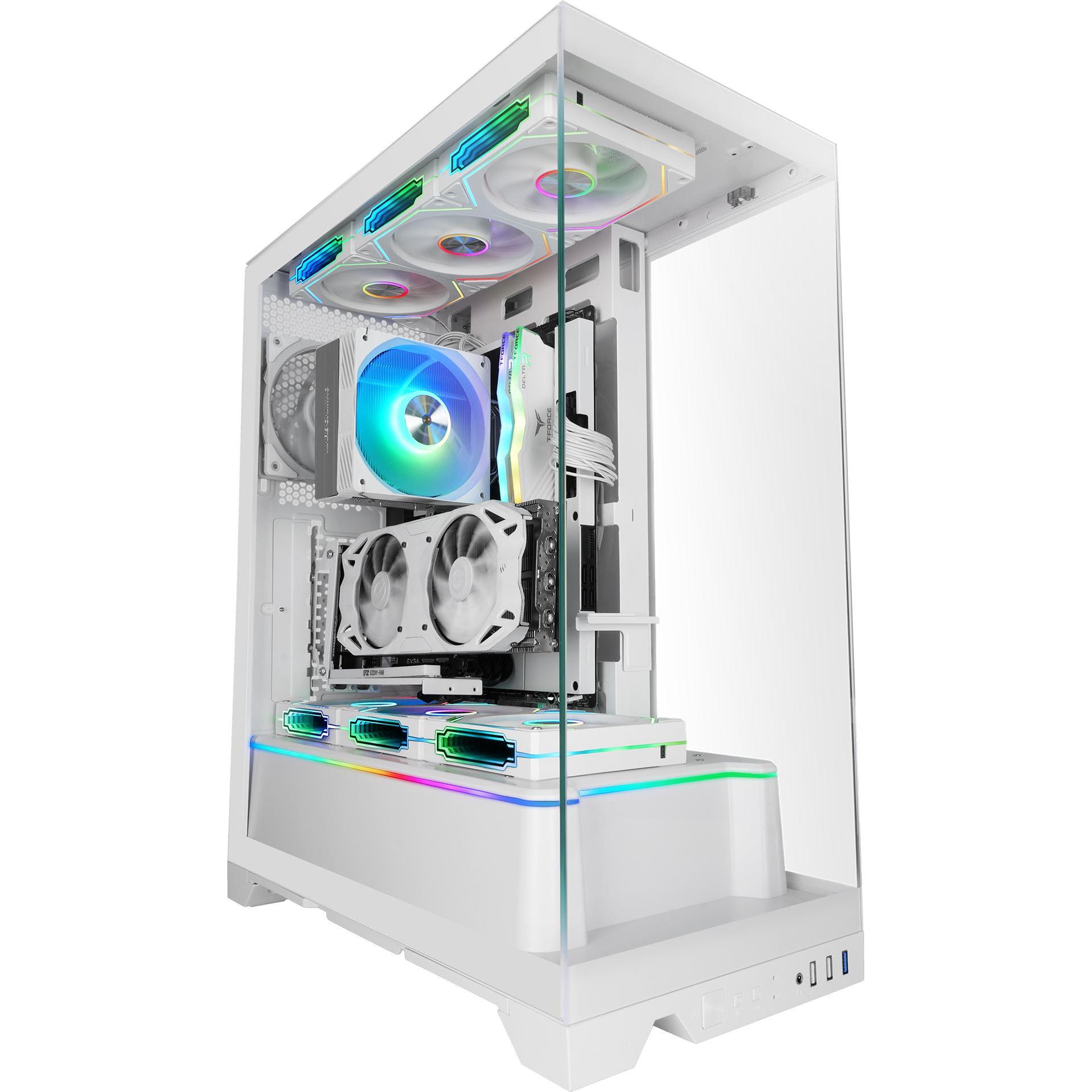 Mars Gaming Bianco 8435693112990 (Atx, Matx, Mini-Itx), Case Pc,