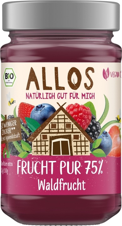 Produktbild Allos Fruchtaufstrich Waldfrucht (250 g)