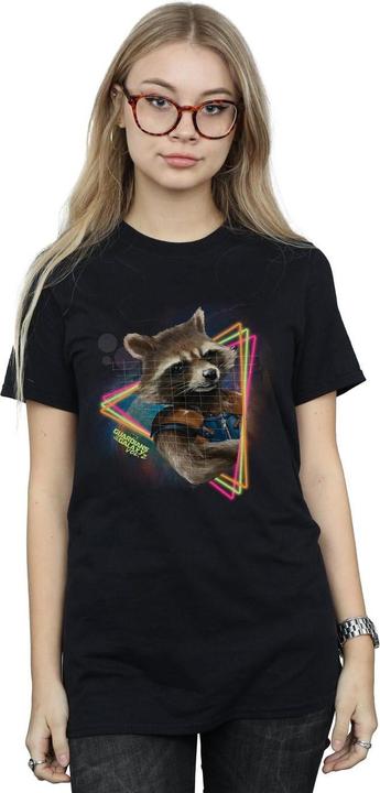 Immagine prodotto Guardians Of The Galaxy Neon Rocket Maglietta Ampia Donna (3XL)