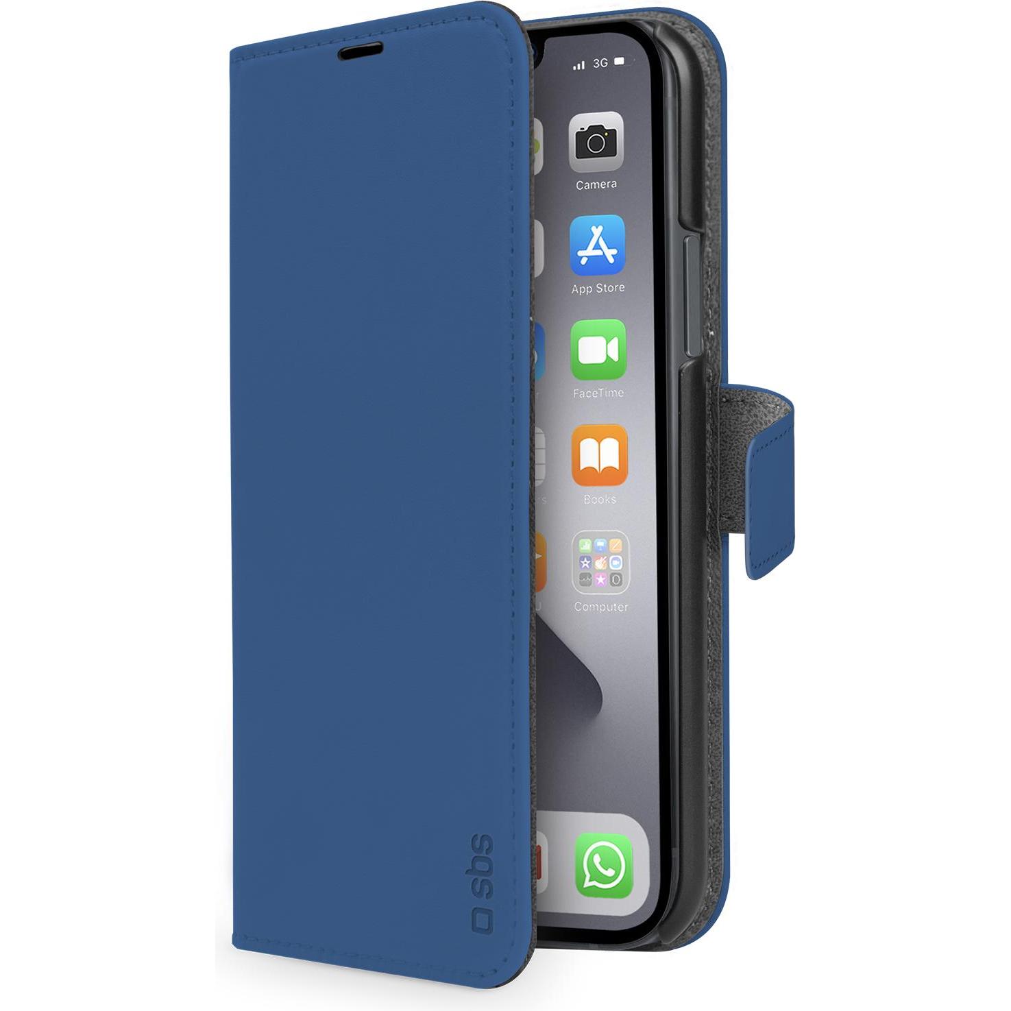 SBS Klapphülle (Apple iPhone 13 Pro), Smartphone Hülle, Blau