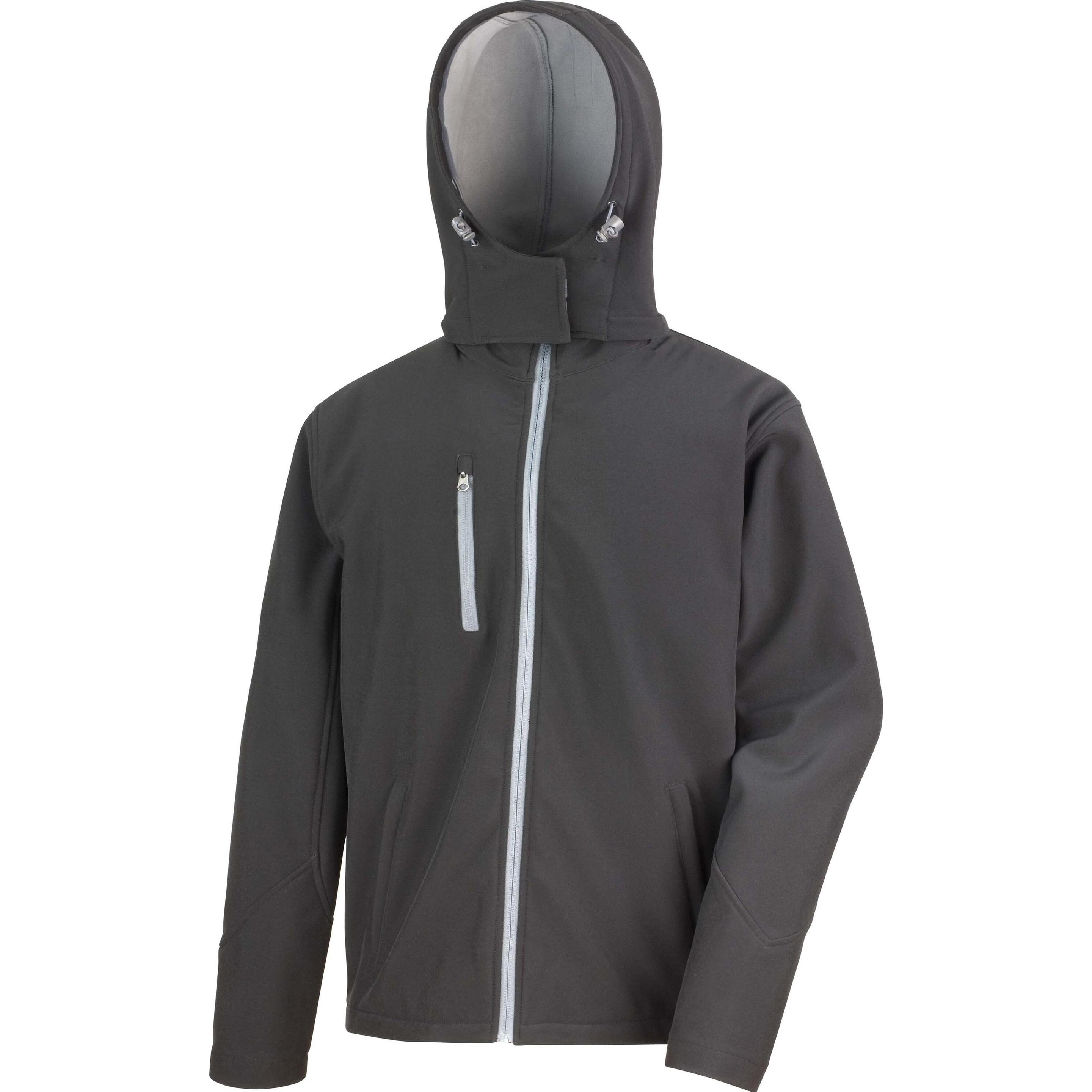 Regatta, Herren, Jacke, Softshell Capuche Homme Tx Performance (M), Schwarz, M