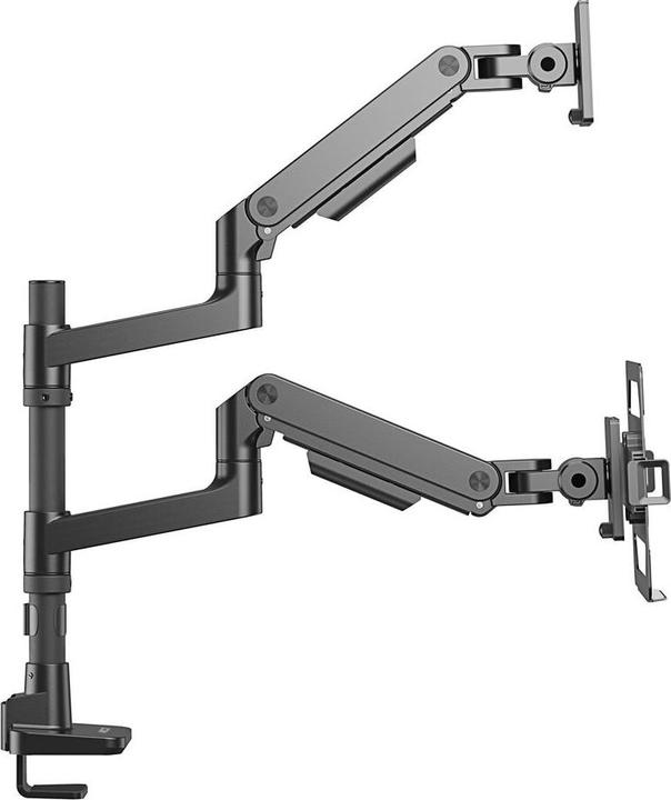 Image du produit ACT Bras simple pour écran et ordinateur portable Office premium, avec vérin à gaz, monté sur pied (Tables, 49")