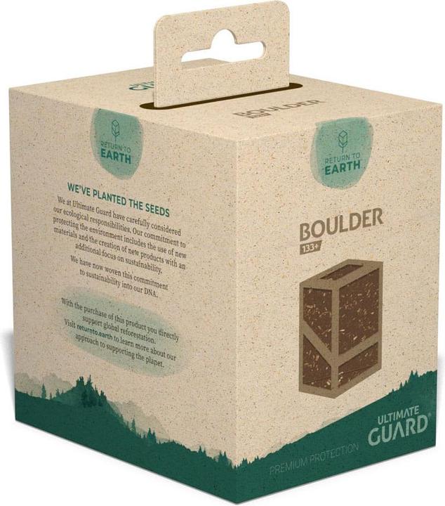 Actual product image Ultimate Guard Return To Earth Boulder Deck Case 133 taille standard Marron