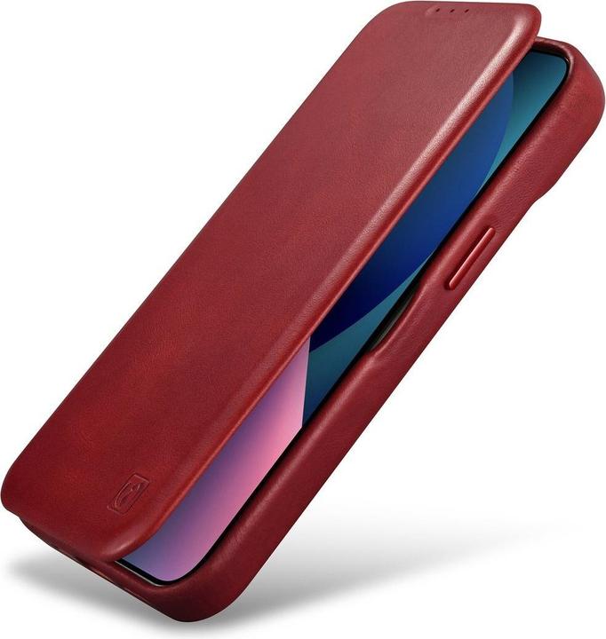 Image du produit iCarer CE Oil Wax Premium Leather Folio Case iPhone 14 Plus Magnetic Flip Leather Folio Case MagSafe (Apple iPhone 14 Plus)