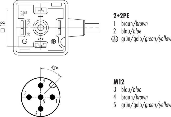 Image du produit Schubiger Connecteur d'électrovanne A surmoulé noir 31 5234 500 000 Binder Contenu : 1 pc.