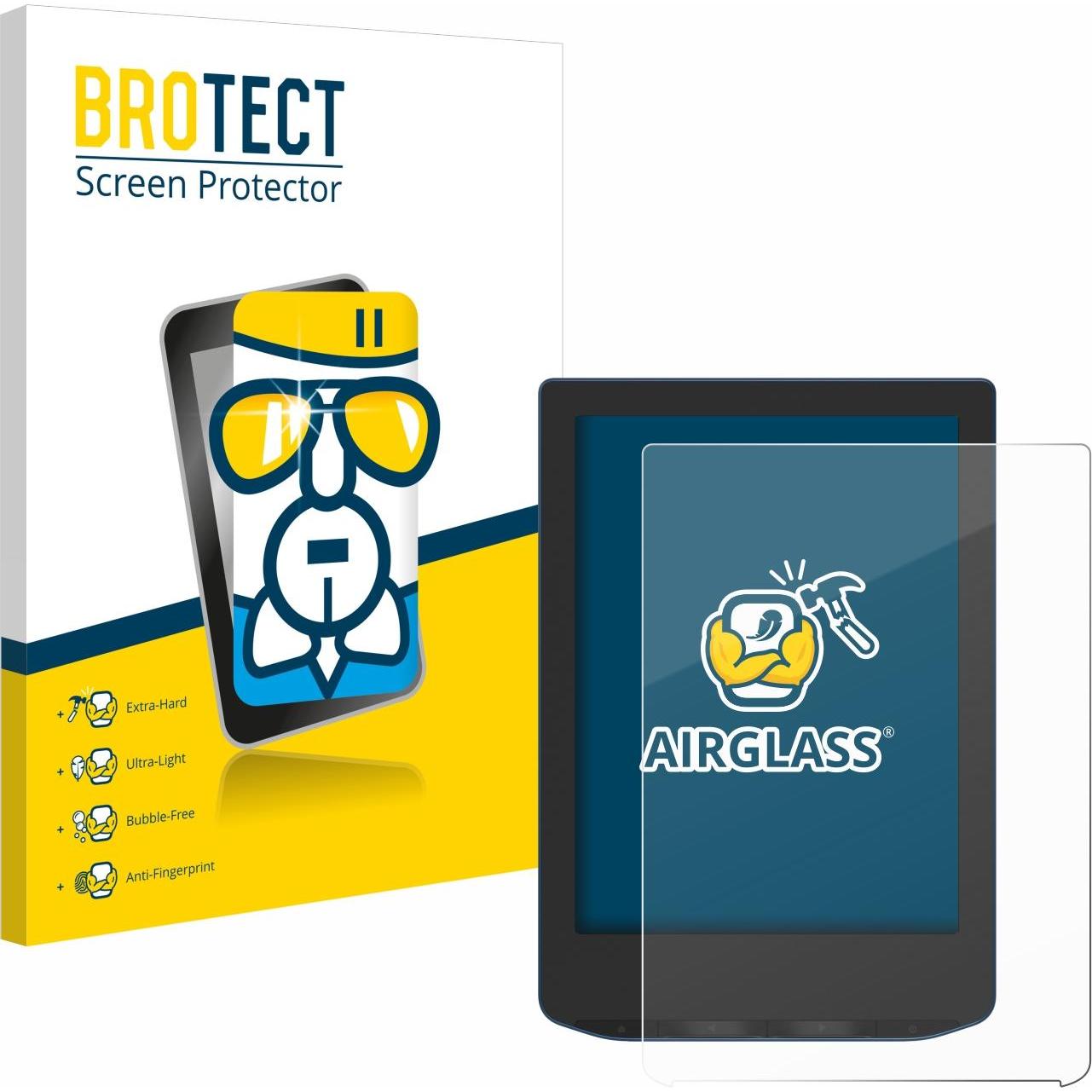 BROTECT AirGlass Panzerglasfolie (Verse Pro), eReader Zubehör, Transparent