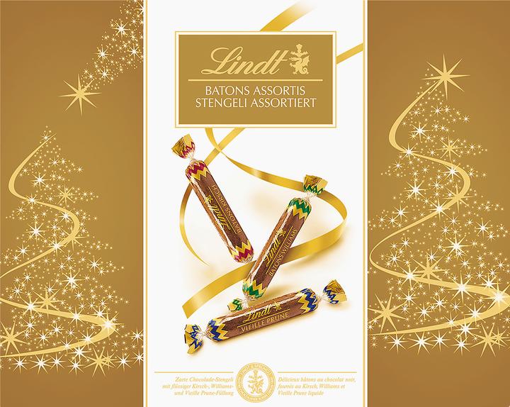Actual product image Lindt Stengeli Assorted Christmas (250 g)