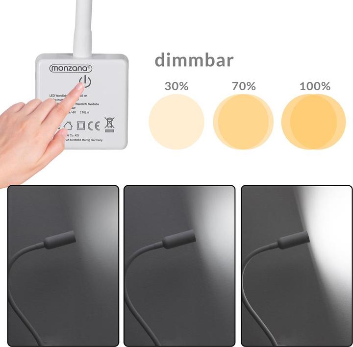 Actual product image Monzana LED plug light (210 lm)