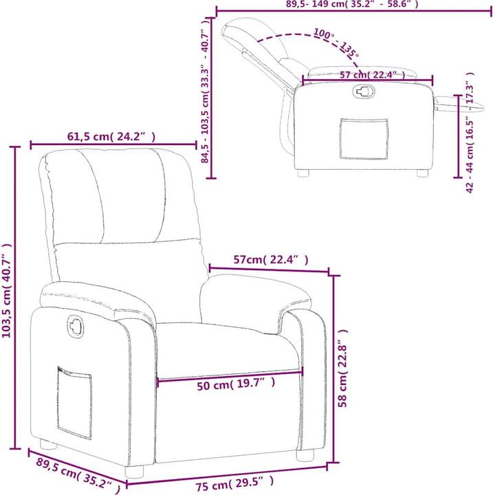 Produktbild vidaXL Relaxsessel
