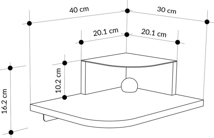 Immagine prodotto Skye Decor Luno Nightstand (40 x 30 x 16.20 cm)