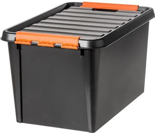 Actual product image Smartstore Storage box 3196269 PP (Polypropylene) Black (39 cm, 50 l, 4x)