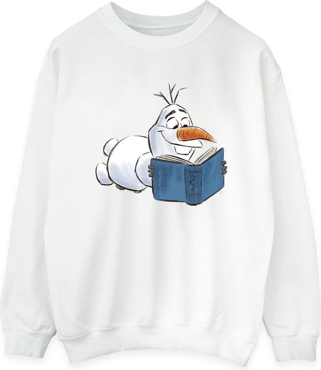 Actual product image Disney Womens/Ladies Frozen Olaf Reading Sweatshirt (XL)