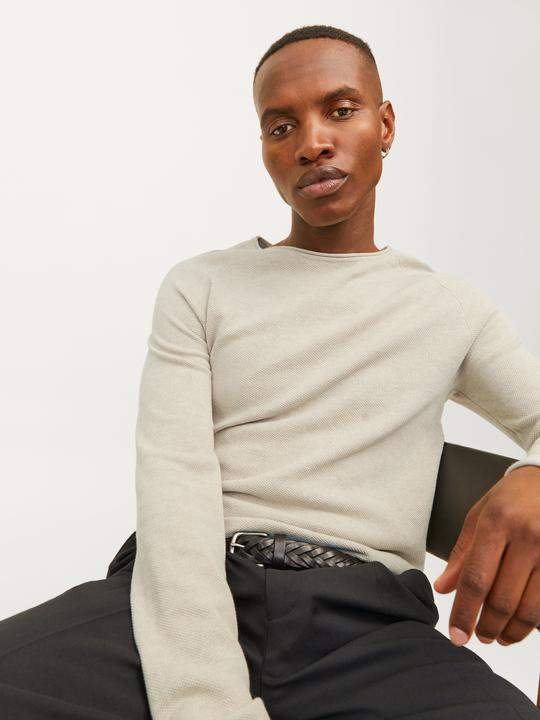 Produktbild Jack & Jones Einfarbig Strickpullover mit Rundhals Strickpullover mit Rundhals (3XL)