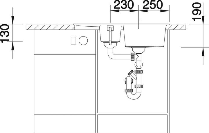 Productafbeelding Blanco Metra 6 S Compact (Ingebouwde gootsteen, 78 cm, 50 cm)