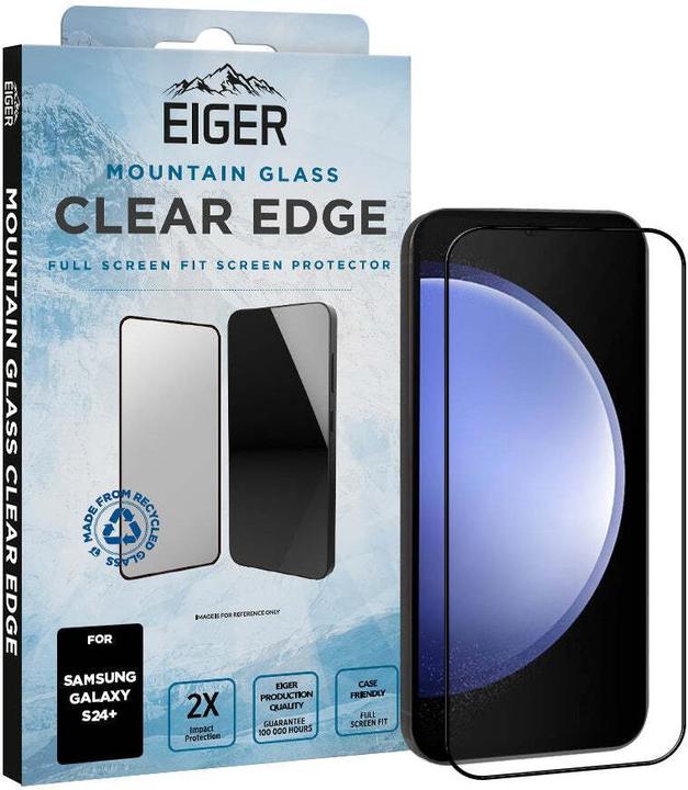 Actual product image Eiger Mountain Glass Clear Edge (1 Piece, Samsung Galaxy S24+)