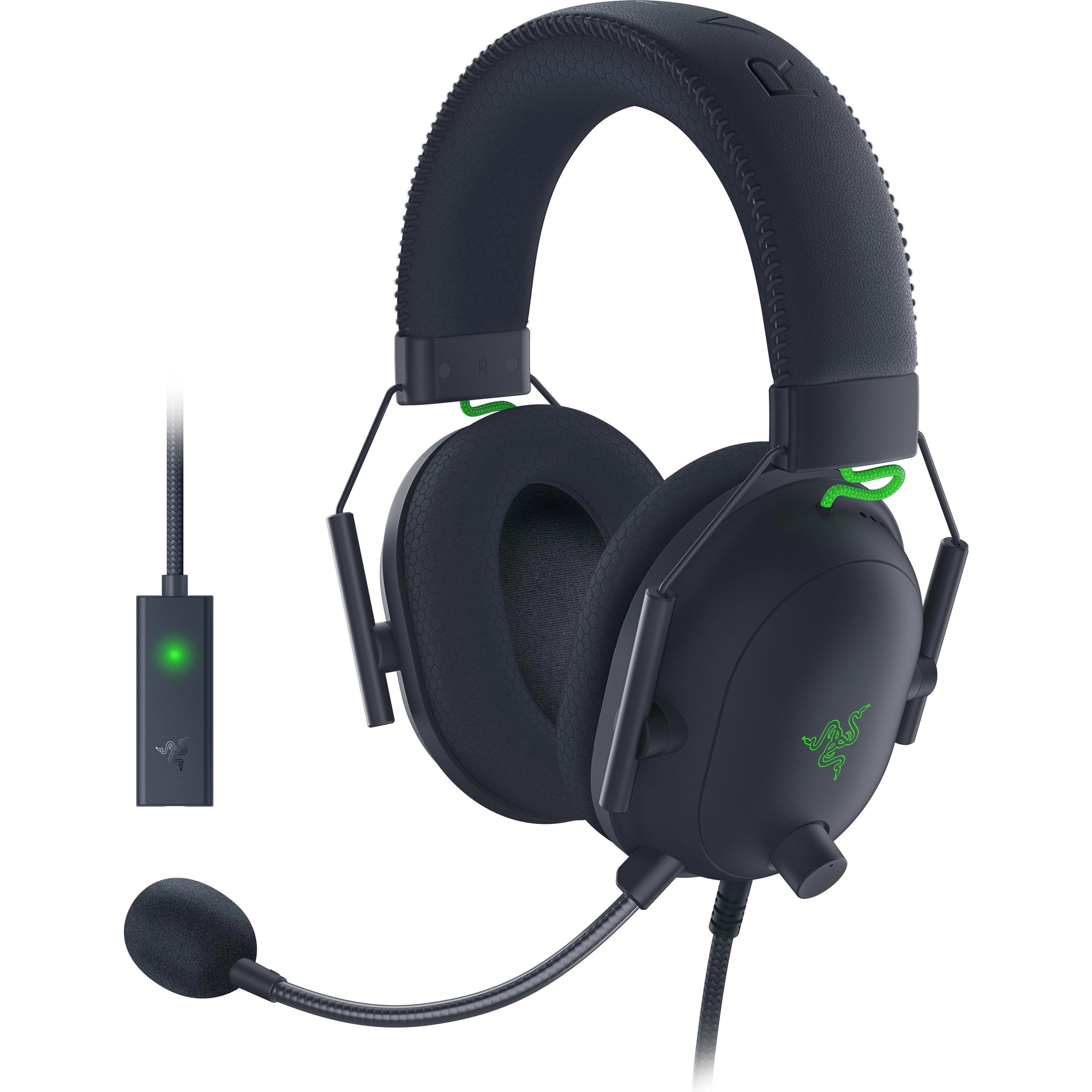 Razer Blackshark V2 (Kabelgebunden), Gaming Headset, Schwarz, Grün