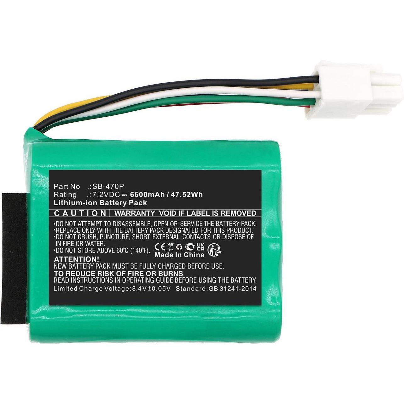 CoreParts Battery 7.2V 6600mAh 47.52Wh (6600 mAh), Notebook Akku