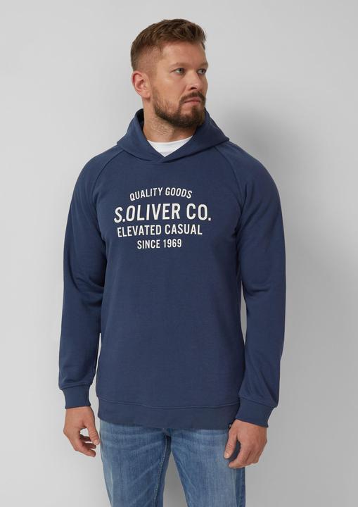 Produktbild s.Oliver Sweatshirt Kapuzenpullover mit Raglanärmeln und Frontprint