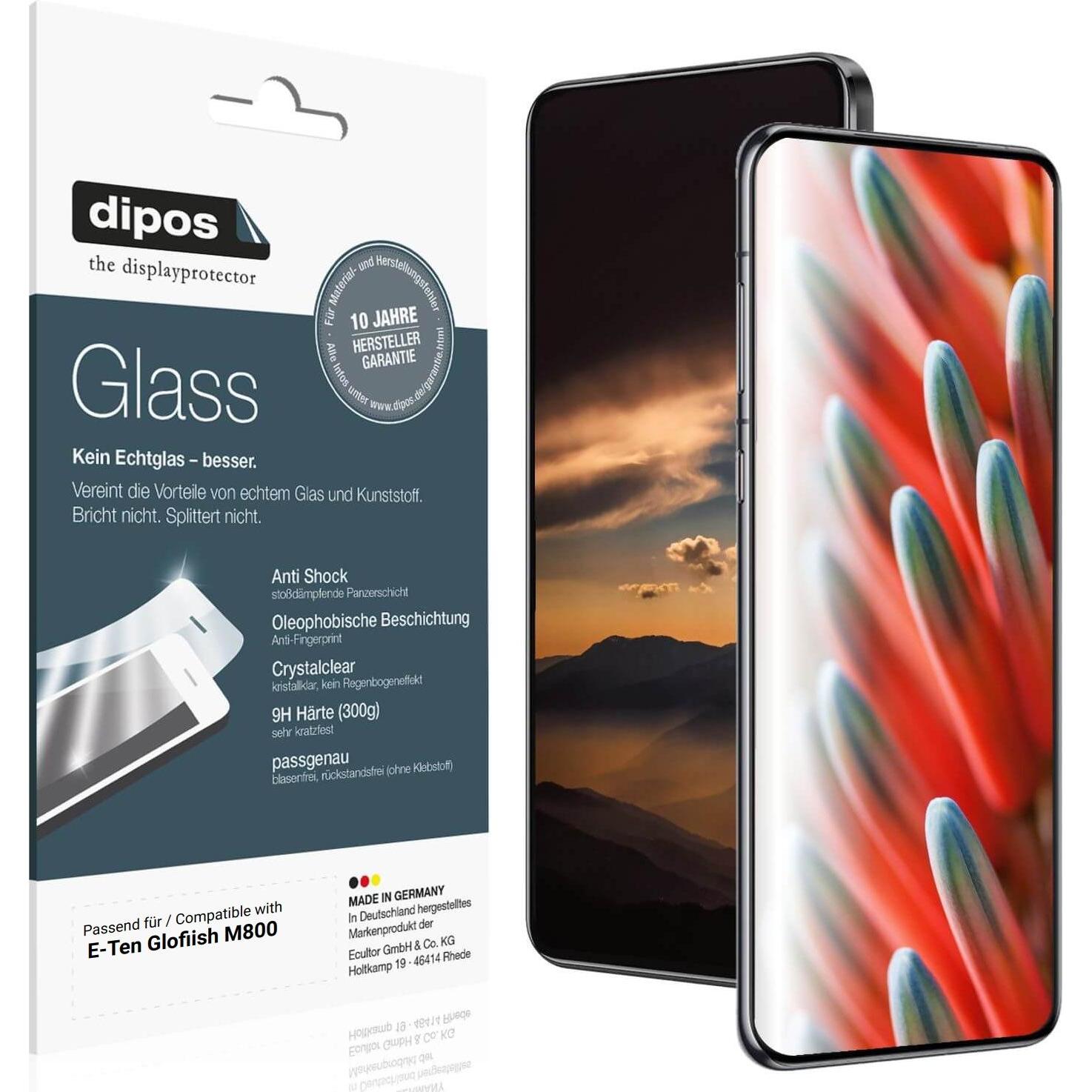 Dipos Anti-Shock Displayschutz 9H, MP3 + Media-Player Zubehör