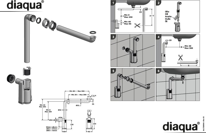 Actual product image Diaqua Siphons (Siphon connector)
